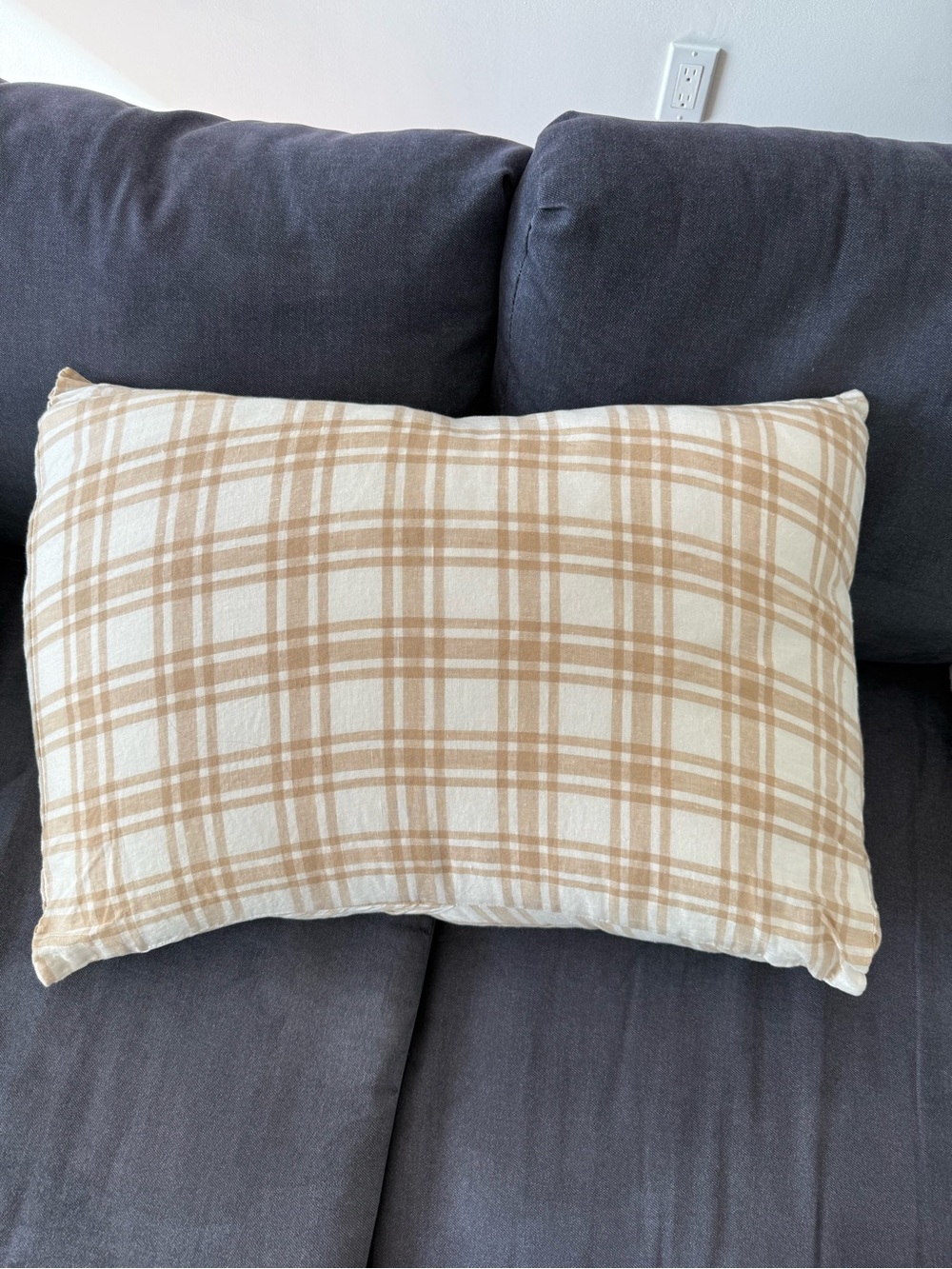 West Elm 100% linen sham